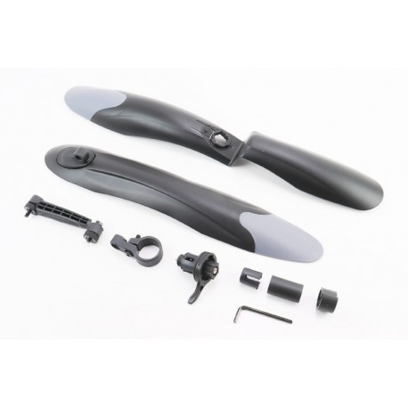 Крила пластмасові 24-26" MTB, чорні з сірою вставкою SOUL TRAVEL Китай