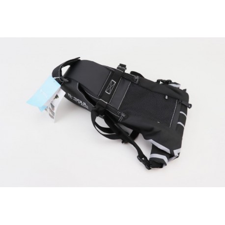 Сумка під сидіння (Bikepacking) 12L, кріпл. швидкознімне, чорно-сіра B-SOUL