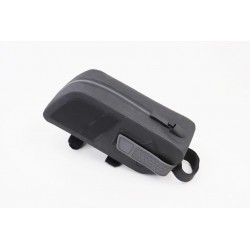 Сумка (Universal) на раму/під раму/сидіння 200х90х75мм, кріпл. на липучці, вологозахисна, чорно-сіра Китай