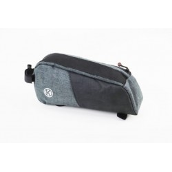 Сумка на раму 250х110х60мм, кріпл. на липучці, сіро-чорна K