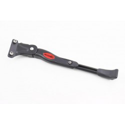 Подножка боковая задняя телескопическая для 24"- 26", крепление под 2 болта за перо рамы, алюминиевая, черная Китай