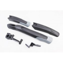 Крила пластмасові 24-26" MTB швидкознімні, чорно-сірі H-N27F/H-N27B Китай