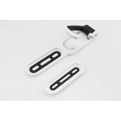 Кріплення велосипеда за колесо до стіни складане, пластмасово-металеве, біло-чорне HS-009В (без дюбелів) Китай