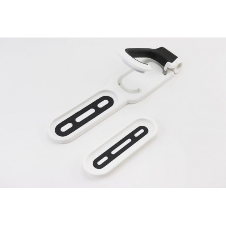 Кріплення велосипеда за колесо до стіни складане, пластмасово-металеве, біло-чорне HS-009В (без дюбелів) Китай