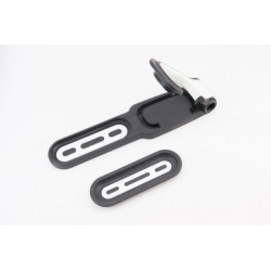 Крепление велосипеда за колесо к стене складное, пластмассово-металлическое, чёрно-белое HS-009В (без дюбелей) Китай