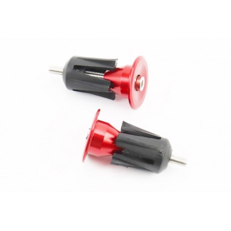 Заглушки керма, алюмінієві, червоні к-кт Китай (409809)