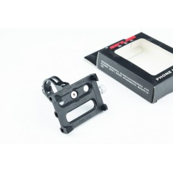 Тримач телефону на кермо пластико-алюмінієвий, ширина 50-100мм регульована, чорний G-83 GUB