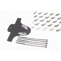 Крыло полипропиленовое универсальное, крепл. на стяжках, "карбон" Mud Guard