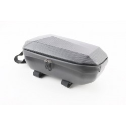 Сумка на руль электросамоката (жёсткий чехол) 300x150x110мм, крепл. на липучке, влагозащитная, "карбон" 031 Китай