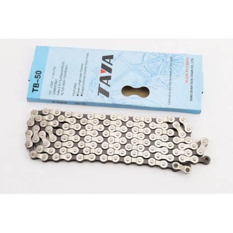 Ланцюг приводний 1/2х3/32"х116L 6/7 швидкостей, сріблясто-чорний TB-50 TAYA