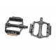 Педали MTB широкие 9/16" (113x100x21.5mm) алюминиевые, чёрные NWL-122L FPD