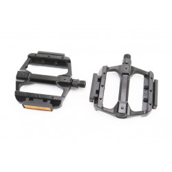 Педалі MTB широкі 9/16" (113x100x21.5мм) алюмінієві, чорні NWL-122L FPD