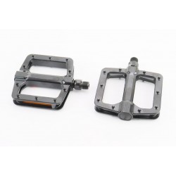 Педали MTB широкие 9/16" (110x102x22mm) алюминиевые, чёрные NWL-303 FPD