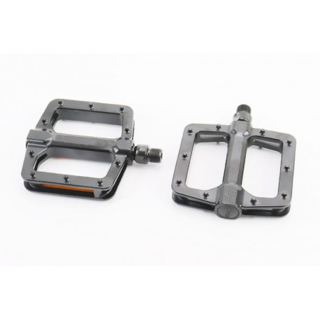 Педали MTB широкие 9/16" (110x102x22mm) алюминиевые, чёрные NWL-303 FPD