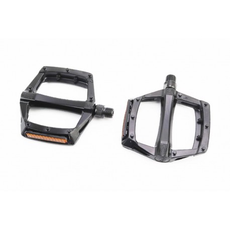 Педалі MTB широкі 9/16" (112x109x24мм) алюмінієві, чорні NWL-221 FPD