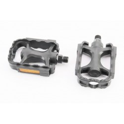 Педали MTB 9/16" (110x77x26mm) пластиковые, чёрные NW-223 FPD