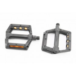 Педали BMX 9/16" (110x100x23mm) пластиковые, чёрные B239DU Wellgo