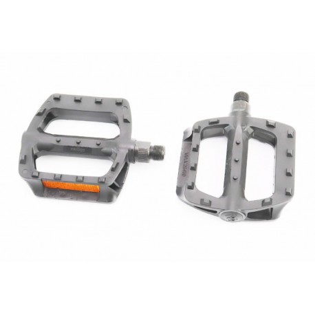 Педали BMX 9/16" (107x95.5x25mm) пластиковые, чёрные LU-984DU Wellgo