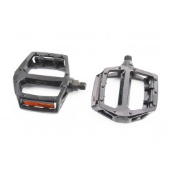 Педали BMX 9/16" (107x105x28mm) алюминиевые, чёрные LU-313 Wellgo