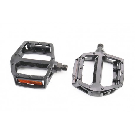 Педалі BMX 9/16" (107x105x28мм) алюмінієві, чорні LU-313 Wellgo