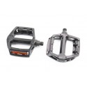 Педали BMX 9/16" (107x105x28mm) алюминиевые, чёрные LU-313 Wellgo