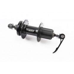 Втулка задняя MTB алюминиевая 14Gx32H под кассету 8-10зв, Disk-brake, крепл. эксцентрик, чёрная KT-MD4R QUANDO