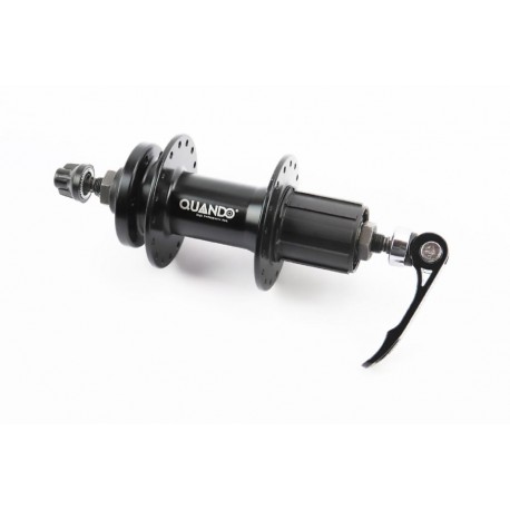 Втулка задня MTB алюмінієва 14Gx32H під касету 8-10зв, Disk-brake, кріпл. ексцентрик, чорна KT-MD4R QUANDO