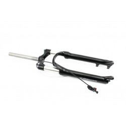 Вилка 26" амортизационная, без резьбы 1-1/8" (28,6мм), шток 240мм, с ходом 100мм, Disk-brake, пружинно-масляная, выносной Lockou