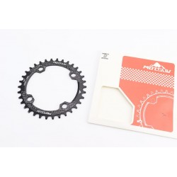 Зірка передня MTB Narrow Wide 34Т (BCD:104мм), алюмінієва, чорна Motsuv