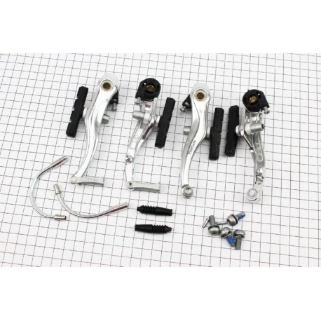 Тормоз V-brake 110мм (2 колеса), алюминиевый, HJ-805AD7 ALHONGA