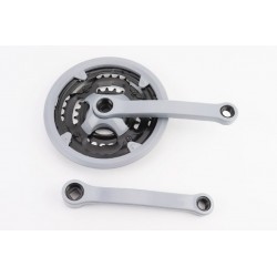 Шатуни "квадрат" 170мм, 42.34.24T MTB, сіро-сині GR 02 (вузький), (можливі потертості) Китай