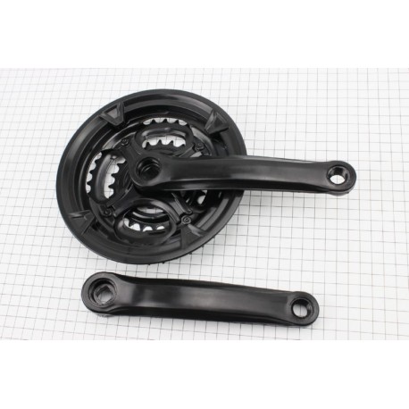 Шатуни "квадрат" 170мм, 42.34.24T MTB, чорні BL 07 Китай