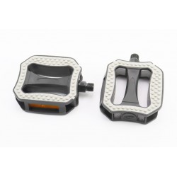 Педалі CITY 9/16" (110x97x27мм) пластикові, чорно-сірі NW-350 FPD