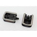 Педали FOLDING складные 9/16" (109x76x35mm) пластиковые, чёрно-серые NW-319 FPD