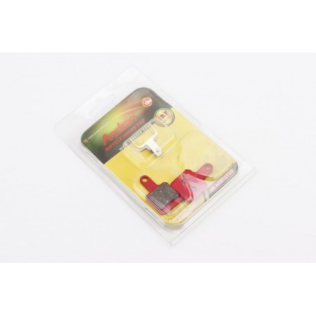 Тормозные колодки диск. тормоз к-кт (SR Suntour mechanical), красные YL-1040 Andson