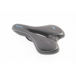 Сидіння MTB 270x160мм, чорно-біло-синє "GEL" Китай