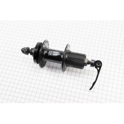 Втулка задня MTB алюмінієва 14Gx36H під касету 8-11зв, Disk-brake, 2 пром-підшипники 6200 2RS, кріпл. ексцентрик, чорна FB-A282R