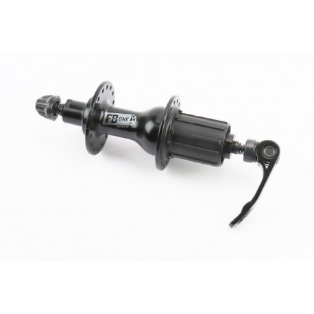 Втулка задняя ROAD алюминиевая 14Gx32H под кассету 8-11зв, V-brake, 2 пром-подшипники 6200 2RS, крепл. эксцентрик, чёрная FB-A28