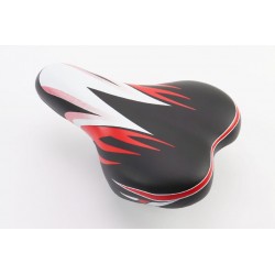 Сидіння на дитячий велосипед, чорно-біло-червоне AZ-296 Китай