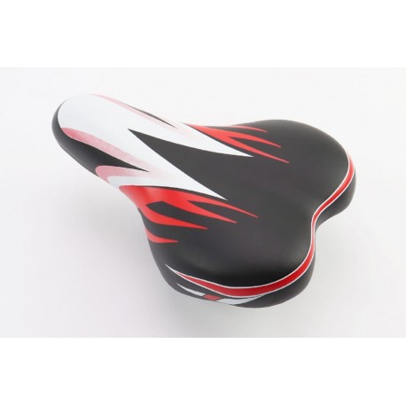 Сиденье на детский велосипед, черно-бело-красное AZ-296 Китай