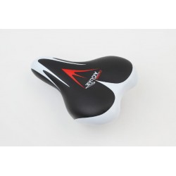 Сидіння CHILD 220x150мм, чорно-біло-червоне AGUAR AZ-296 Китай