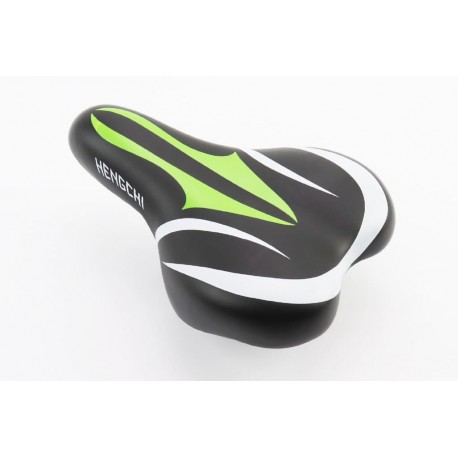 Сиденье CHILD 220x150мм, чёрно-бело-зелёное HENGCHI AZ-296AF Китай