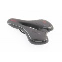 Сидіння MTB 270x160мм, чорно-біло-червоне "GEL" Китай