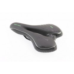 Сидіння MTB 270x160мм, чорно-біло-зелене "GEL" Китай