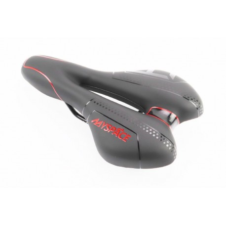 Сидіння MTB 270x160мм, чорно-червоне MYSPACE Китай