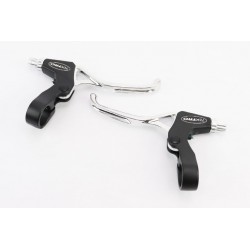 Тормозные ручки, алюминиевые, чёрно-серые TS384A TEKTRO