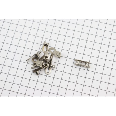 Звено цепи на 9 скоростей "МТВ" 6 шт. к-кт на блистере, серебристо-черное Китай