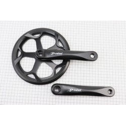 Шатуни "квадрат" 170мм, 46T (3/32") CITY, алюмінієві, чорні FOLDING PRO-546P PROWHEEL