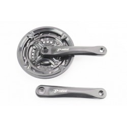 Шатуни "квадрат" 175мм, 42.34.24T MTB, алюмінієві, чорні MA-AC49 PROWHEEL