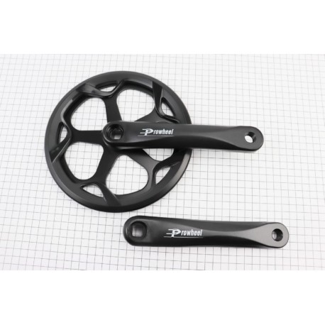 Шатуны "квадрат" 170мм, 46T (1/8") CITY, алюминиевые, чёрные FOLDING PRO-546P PROWHEEL